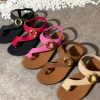 New Flat Sandals, Summer Fashion, Versatile, Casual, Wear-Resistant and Non-Slip, Soft Sole for Comfort, for Home and Outdoors, Bohemian Flat Sandal Slippers, Women Shoes
