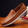 Autumn Men's Shoes, Genuine Breathable Soft Cowhide Slip-On Shoes, Korean Style Fashion Soft Sole Men's Casual Shoes