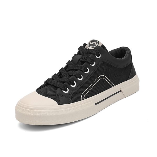 0a773ecd42964559ad2e2775b2cf809c-goods Men's Korean Style Low-Top Sneakers - Slip- - Comfortable Canvas Shoes with Cushioned Sole & Minimalist Sole Suitable for Casual, Office, Casual Attire - Breathable Low-Cut Athletic Footwear for Urban Fashion