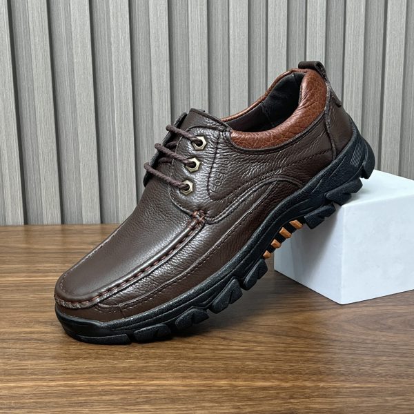 Men's Genuine Dad Shoes for Middle-Aged and Elderly, Business Casual Non-Slip Soft Sole Father Shoes, Large Size Trendy Shoes, Wear-Resistant