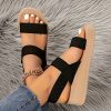 101900f5-e04b-4b50-9c9f-3c9349771bfb Women'S Adjustable -Strap Open-Toe Sandals - Breathable Fabric Upper & Lightweight EVA Sole - Summer, Outdoor, And All-Weather Wear, Design, EVA Material, Minimalist Style, Soft Insole, Casual Attire, Women Shoes