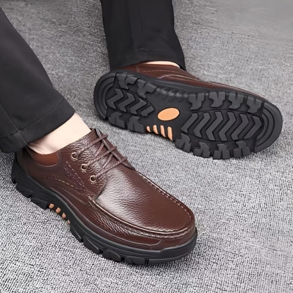 Men's Genuine Dad Shoes for Middle-Aged and Elderly, Business Casual Non-Slip Soft Sole Father Shoes, Large Size Trendy Shoes, Wear-Resistant