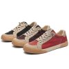 2026 Spring Fashion Men's Shoes Low-top Flat Lace-up Canvas Shoes Solid Color Niche Casual Shoes Men's Breathable Sneakers