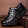 Men's Genuine Dad Shoes for Middle-Aged and Elderly, Business Casual Non-Slip Soft Sole Father Shoes, Large Size Trendy Shoes, Wear-Resistant