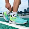 Men'S Carbon Plate Ultra-Light Running Shoes, Breathable Mesh, Non-Slip, Shock-Absorbing Soft Sole, Fashionable And Versatile, Professional Sports Shoes For Students