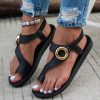 New Flat Sandals, Summer Fashion, Versatile, Casual, Wear-Resistant and Non-Slip, Soft Sole for Comfort, for Home and Outdoors, Bohemian Flat Sandal Slippers, Women Shoes