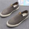 Men'S Spring And Autumn Loafers, Slip-On Soft-Soled Casual Shoes, Men'S Korean-Style Sneakers, Trendy Canvas Shoes for Men
