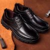 Men's Genuine Dad Shoes for Middle-Aged and Elderly, Business Casual Non-Slip Soft Sole Father Shoes, Large Size Trendy Shoes, Wear-Resistant