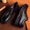 Men's Genuine Dad Shoes for Middle-Aged and Elderly, Business Casual Non-Slip Soft Sole Father Shoes, Large Size Trendy Shoes, Wear-Resistant