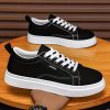New Large Size Men'S Shoes with Thick Soles, Versatile Trendy sneakers, Dad Shoes Made of Mesh, Canvas Shoes, And Skate Shoes Suitable for Spring, Summer, Autumn, And Winter