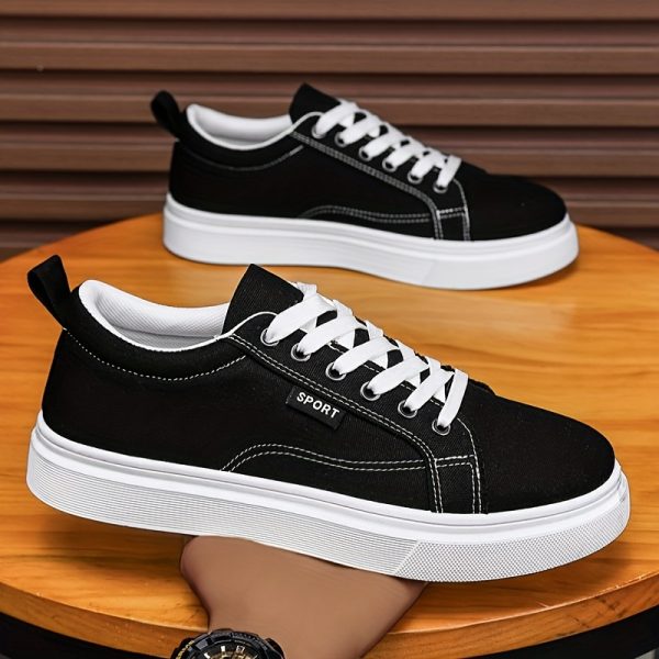 New Large Size Men'S Shoes with Thick Soles, Versatile Trendy sneakers, Dad Shoes Made of Mesh, Canvas Shoes, And Skate Shoes Suitable for Spring, Summer, Autumn, And Winter