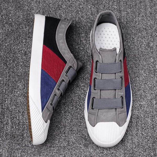 Men'S Sports Casual Shoes Comfortable Lined Canvas Shoes Simple Trendy Outdoor Sports on Foot Vacation Leisure Fashion Men'S Shoes
