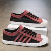 Men'S Casual Skateboard Sneaker Walking Jogging Wide Soft Trendy Lightweight Canvas Shoes Non-Slip Versatile Shoes