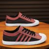 Men'S Casual Skateboard Sneaker Walking Jogging Wide Soft Trendy Lightweight Canvas Shoes Non-Slip Versatile Shoes