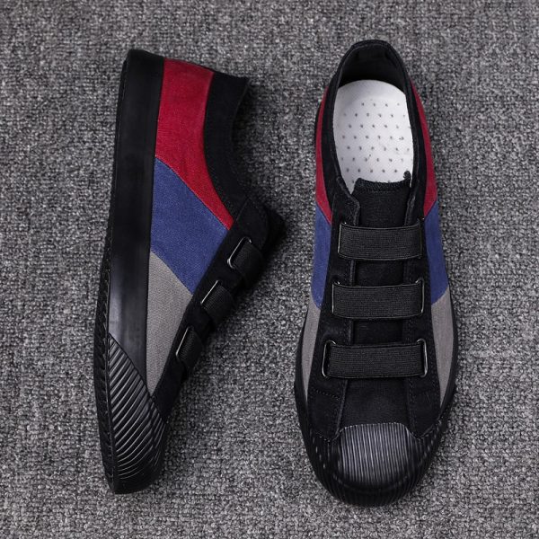 Men'S Sports Casual Shoes Comfortable Lined Canvas Shoes Simple Trendy Outdoor Sports on Foot Vacation Leisure Fashion Men'S Shoes
