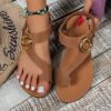 New Flat Sandals, Summer Fashion, Versatile, Casual, Wear-Resistant and Non-Slip, Soft Sole for Comfort, for Home and Outdoors, Bohemian Flat Sandal Slippers, Women Shoes