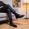 Handmade Men's Dress Shoes, Business Derby Shoes, Full-Grain Suit Shoes, All-Season Versatile Genuine Men's Shoes