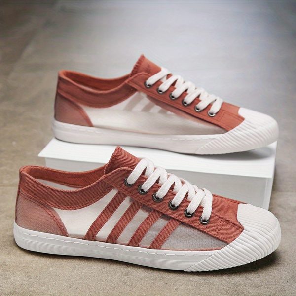 Men'S Casual Skateboard Sneaker Walking Jogging Wide Soft Trendy Lightweight Canvas Shoes Non-Slip Versatile Shoes