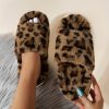 Cozy Fluffy Faux Furry Slippers Suitable for – Warm Soft House Shoes with Open-Toe Platform, Cushioned PVC Sole & Fuzzy Covering, Women Shoes