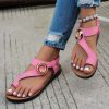 New Flat Sandals, Summer Fashion, Versatile, Casual, Wear-Resistant and Non-Slip, Soft Sole for Comfort, for Home and Outdoors, Bohemian Flat Sandal Slippers, Women Shoes