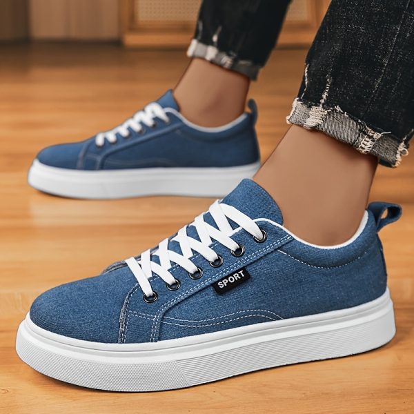 New Large Size Men'S Shoes with Thick Soles, Versatile Trendy sneakers, Dad Shoes Made of Mesh, Canvas Shoes, And Skate Shoes Suitable for Spring, Summer, Autumn, And Winter