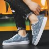 Men's Spring New Arrival Niche Canvas Casual Shoes for Middle School Students, Platform Sole Anti-Slip Sports Skate Shoes
