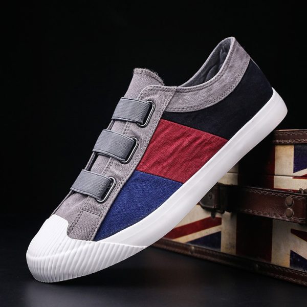 Men'S Sports Casual Shoes Comfortable Lined Canvas Shoes Simple Trendy Outdoor Sports on Foot Vacation Leisure Fashion Men'S Shoes