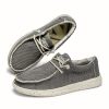 6786918fa6d6424d9a57b000c1d4ec22-goods Men'S Casual Loafers - Stylish And Easy Slip-On Sneakers, Solid Color, Lightweight And Soft Canvas Shoes, Round Toe Design, Equipped with EVA Sole, Suitable for Daily Wear And Leisure, Street Style for All Seasons