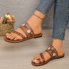 New Women's Toe Flat Sandals, Ethnic Style Beach Sandals, Suitable for Beach, Home, And Vacation, Women Shoes