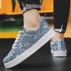 Men's Spring New Arrival Niche Canvas Casual Shoes for Middle School Students, Platform Sole Anti-Slip Sports Skate Shoes