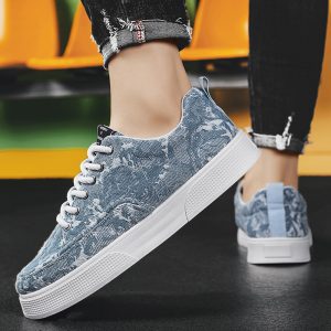 718259f6964a4e279f7d0c784ec4f38e-goods Men's Spring New Arrival Niche Canvas Casual Shoes for Middle School Students, Platform Sole Anti-Slip Sports Skate Shoes