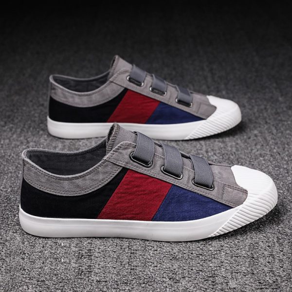 Men'S Sports Casual Shoes Comfortable Lined Canvas Shoes Simple Trendy Outdoor Sports on Foot Vacation Leisure Fashion Men'S Shoes