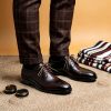 Handmade Men's Dress Shoes, Business Derby Shoes, Full-Grain Suit Shoes, All-Season Versatile Genuine Men's Shoes