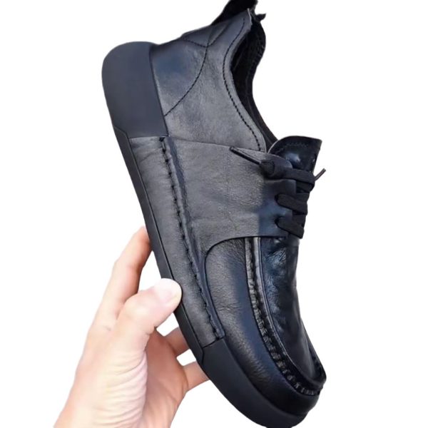 78448caf5c3149329bf1de639b852075-goods Men'S Genuine Leather Shoes | Optional Velvet-Non-Slip Slip-Onu002FLace-Up Closure, Breathable Low-Top Design, Thickened Cushioning Eva Insole And Non-Slip Rubber Sole - Suitable For Office All-Season Business Casual Shoes