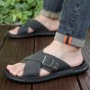 Men's High-end Sandals, Simple and Comfortable Slip-on Slippers for Men to Wear Outside