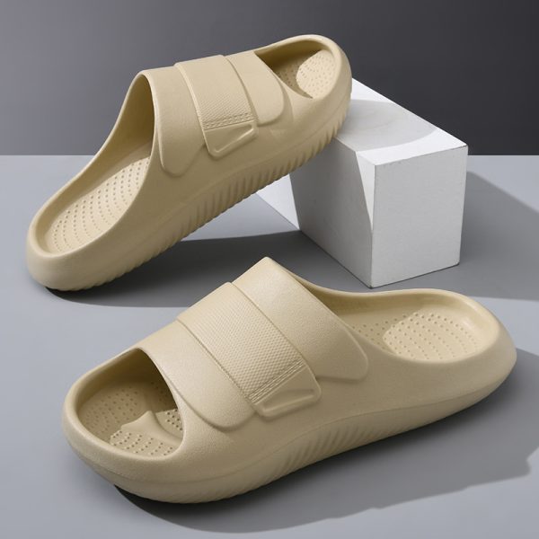 Men's Outdoor Slippers with a High-end Feel, Non-slip and Odor-resistant, Summer Thick-soled Indoor Slide Sandals, Durable Both Men and Women