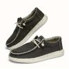 8809a10aad084ec491118619a2921374-goods Men'S Casual Loafers - Stylish And Easy Slip-On Sneakers, Solid Color, Lightweight And Soft Canvas Shoes, Round Toe Design, Equipped with EVA Sole, Suitable for Daily Wear And Leisure, Street Style for All Seasons
