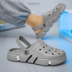 Men's plus Size Solid Color Hollow Slippers, Comfortable and Non-Slip Wear-Resistant Soft Bottom EVA Slippers, Suitable for Indoor and Outdoor Activities, Super Soft Slippers for Men, Slippers for Women Outdoor, Sneaker Slippers, Slippers for Guests, White Slippers for Men, Leisure Footwear, Home Comfort, Lightweight Slippers, Simple Style, Wearresistant Material, Durable Construction, Slipon Slippers, Cozy Slippers, Unisex Slippers, Women's Slippers