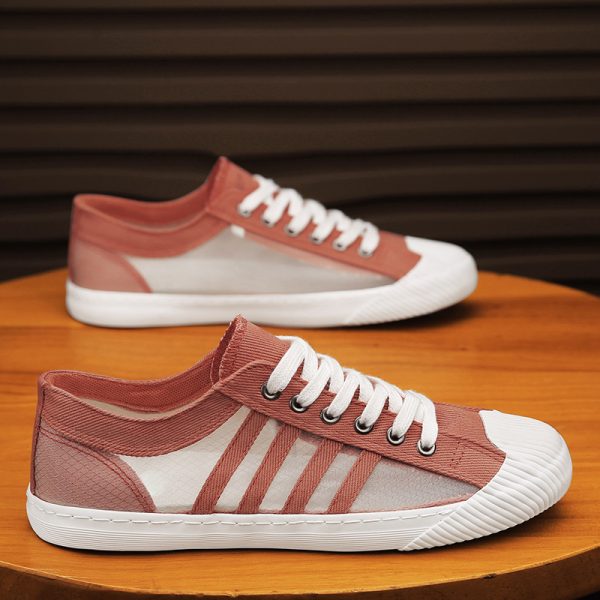 Men'S Casual Skateboard Sneaker Walking Jogging Wide Soft Trendy Lightweight Canvas Shoes Non-Slip Versatile Shoes