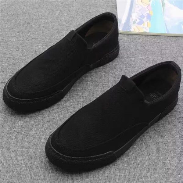 Men'S Spring And Autumn Loafers, Slip-On Soft-Soled Casual Shoes, Men'S Korean-Style Sneakers, Trendy Canvas Shoes for Men