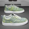 Men's Spring New Arrival Niche Canvas Casual Shoes for Middle School Students, Platform Sole Anti-Slip Sports Skate Shoes