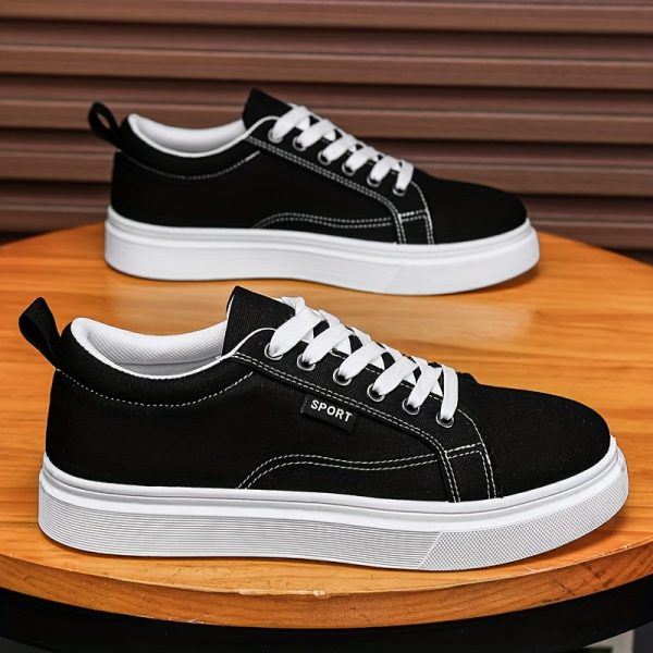 New Large Size Men'S Shoes with Thick Soles, Versatile Trendy sneakers, Dad Shoes Made of Mesh, Canvas Shoes, And Skate Shoes Suitable for Spring, Summer, Autumn, And Winter