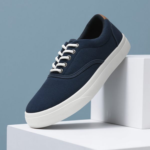 ac473d33-d14b-4a29-b76b-d51af9509815 Men'S Low-Top Thick-Soled Fashionable Sneakers, Casual Lace-Up Canvas Sports Shoes, Breathable And Comfortable, Non-Slip Insole Athletic Shoes, Tennis Shoes - Available in Various Colors - Large Size