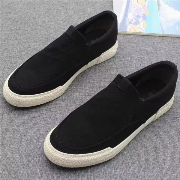 Men'S Spring And Autumn Loafers, Slip-On Soft-Soled Casual Shoes, Men'S Korean-Style Sneakers, Trendy Canvas Shoes for Men