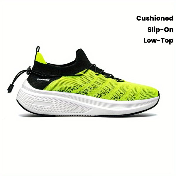 b47802532c86b7b5306f446501deeaa9 Men's Breathable Slip-On Sneakers Compatible for Running, Training & Gym - Low-Top - Casual Sneakers with Cushioned MD Sole, Stripedu002FCheckeredu002F Color Options - -Terrain Wear (Gym, Outdoor, Everyday)