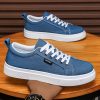 New Large Size Men'S Shoes with Thick Soles, Versatile Trendy sneakers, Dad Shoes Made of Mesh, Canvas Shoes, And Skate Shoes Suitable for Spring, Summer, Autumn, And Winter