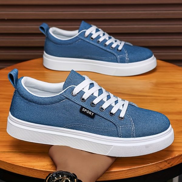 New Large Size Men'S Shoes with Thick Soles, Versatile Trendy sneakers, Dad Shoes Made of Mesh, Canvas Shoes, And Skate Shoes Suitable for Spring, Summer, Autumn, And Winter