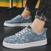 Men's Spring New Arrival Niche Canvas Casual Shoes for Middle School Students, Platform Sole Anti-Slip Sports Skate Shoes