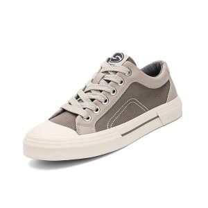 d1cc16ee266540319bc0b30433c7e3b8-goods Men's Korean Style Low-Top Sneakers - Slip- - Comfortable Canvas Shoes with Cushioned Sole & Minimalist Sole Suitable for Casual, Office, Casual Attire - Breathable Low-Cut Athletic Footwear for Urban Fashion