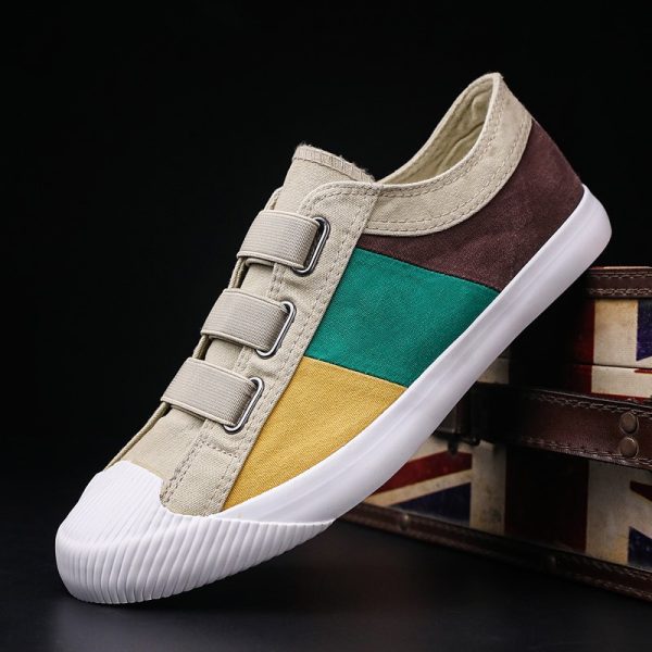 Men'S Sports Casual Shoes Comfortable Lined Canvas Shoes Simple Trendy Outdoor Sports on Foot Vacation Leisure Fashion Men'S Shoes